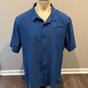 Gerry Weber Men's XXL Deep Blue Casual Shirt